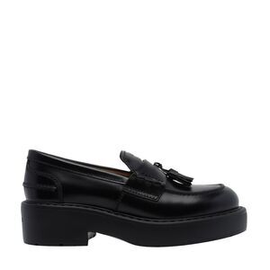 Miu Miu Women Miu Miu Logo Leather Loafers